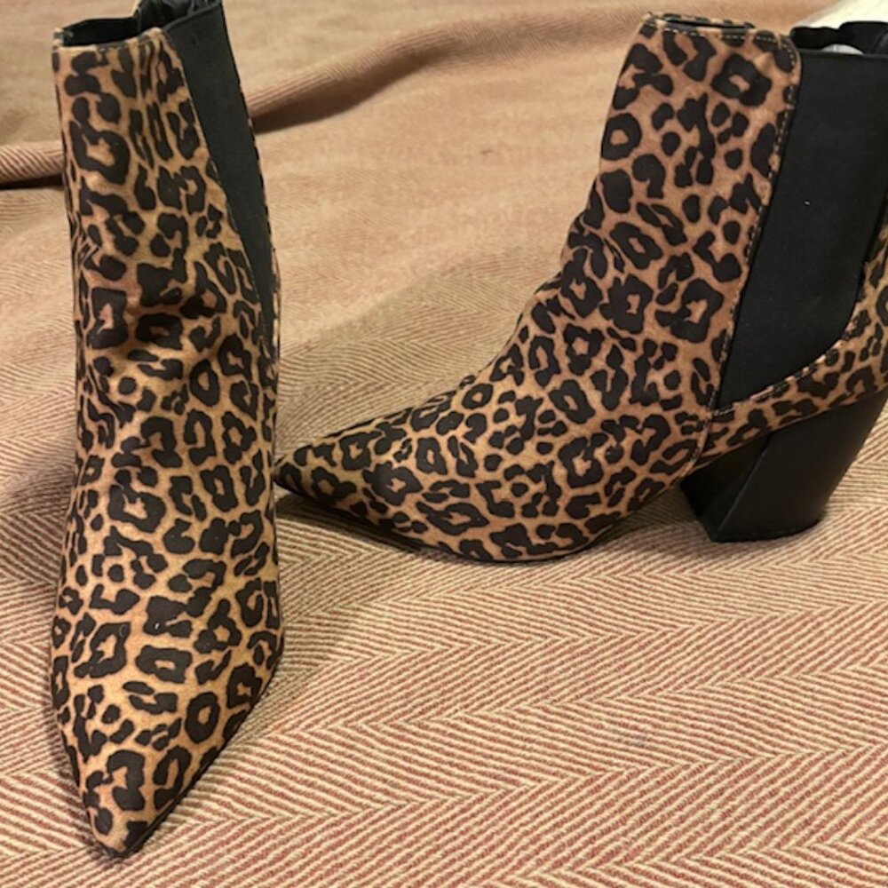 Leopard Booties Size 10